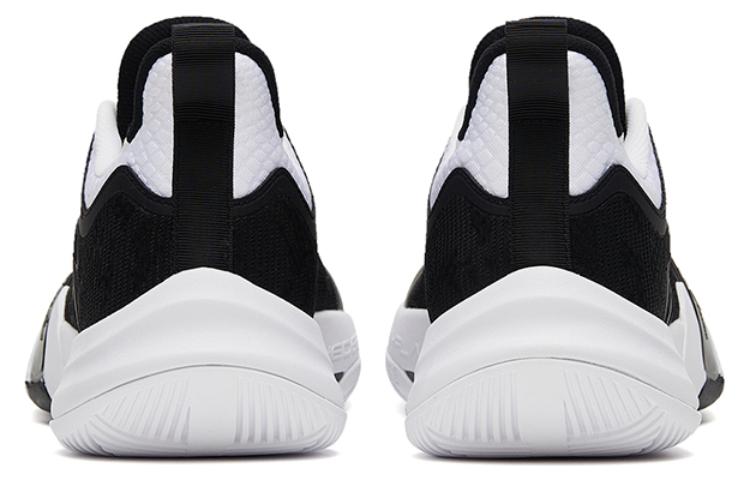 Anta Crazy 4 TEAM Cushioning Slip Resistant Abrasion Resistant Low top Basketball Shoes Men’s Black White