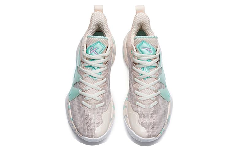 ANTA Mountain 1 Basketball Shoes Men’s Low Top Fair Pink/Porcelain Green