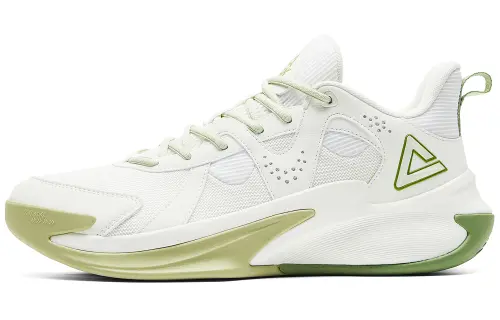 PEAK Basketball Shoes Men's Low Top Green