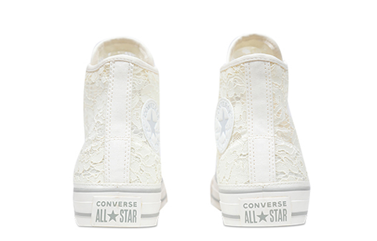 Женские кеды Converse All Star Chuck Taylor (белые) — 奶白色 — фото 4