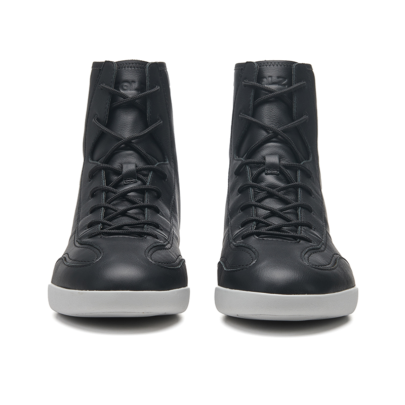 EQLZ EQUALIZER Top Grain Cow Leather Slip Resistant Abrasion Resistant High top Vintage Basketball Shoes Unisex