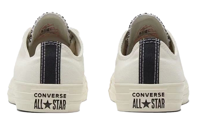 Женские кеды Converse Chuck Taylor All Star (бежево-белый с черным) — Бежевыйбелый / чёрный — фото 3