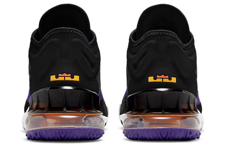 Мужские кроссовки Nike Lebron 18 TPU (черно-фиолетово-желтые) — Чёрный / фиолетовый / жёлтый — фото 5