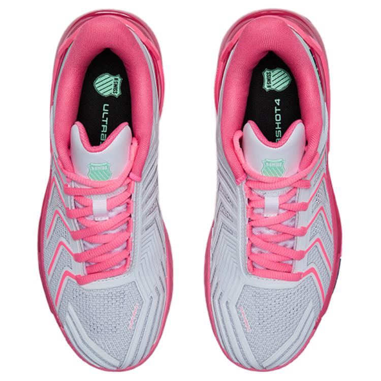 K·SWISS ULTRASHOT 4 Fabric Low top Tennis Shoes Women’s Fluorescent Neon Pink