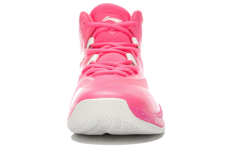 Li Ning Super Light 13 Basketball Shoes Unisex High Top Fluorescent Fruit Pink