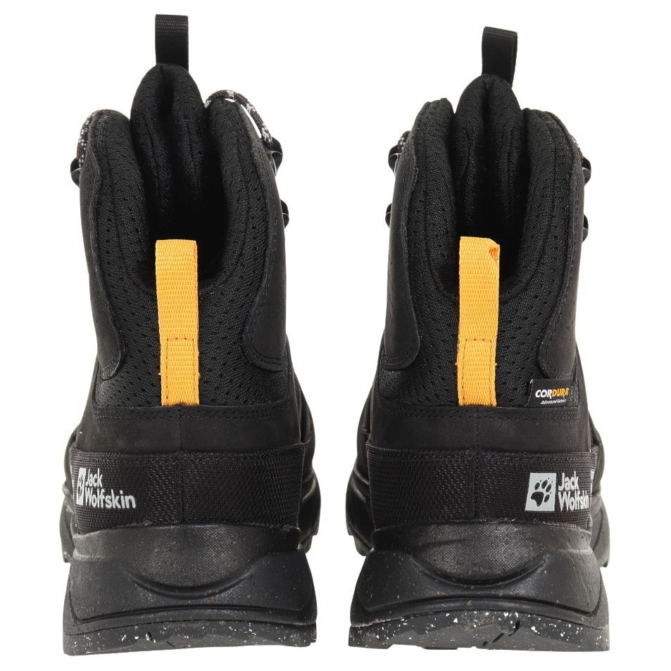 Jack Wolfskin Terraquest Slip Resistant Abrasion Resistant Mid top Hiking Shoes Men’s Black