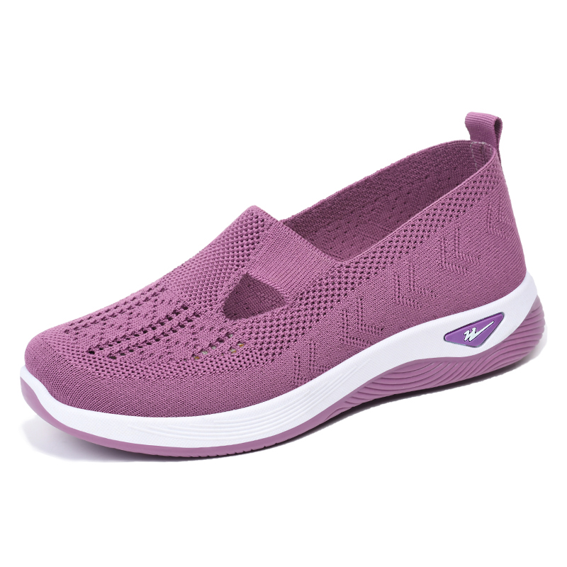 DOUBLE STAR 88 Flyknit Elderly Women’s Summer Slip on Shoes Grandma Shoes, Mom Shoes Textile, Mesh