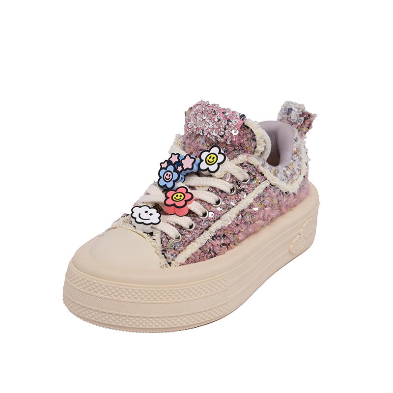 Foreshadow Double Uni 1.0 Violet And Crimson Low top Canvas Shoes Women's Rose Red