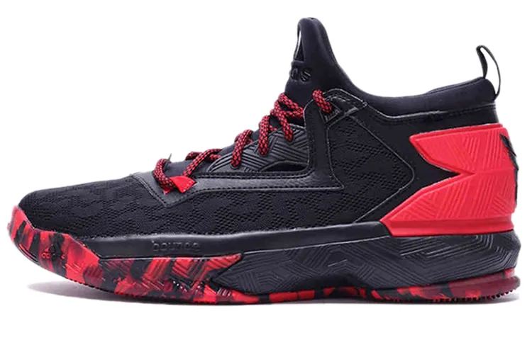 Adidas D Lillard 2 'Black Light Scarlet Cardinal'