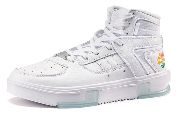 XTEP Jeremy Lin Basketball Shoes Women’s High Top White