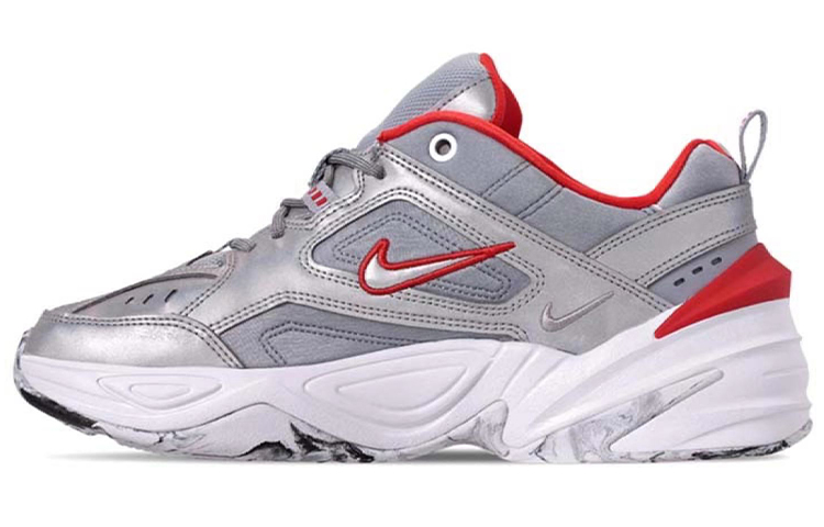 Женские кроссовки Nike M2K Tekno 3M (серебряные) — фото 1