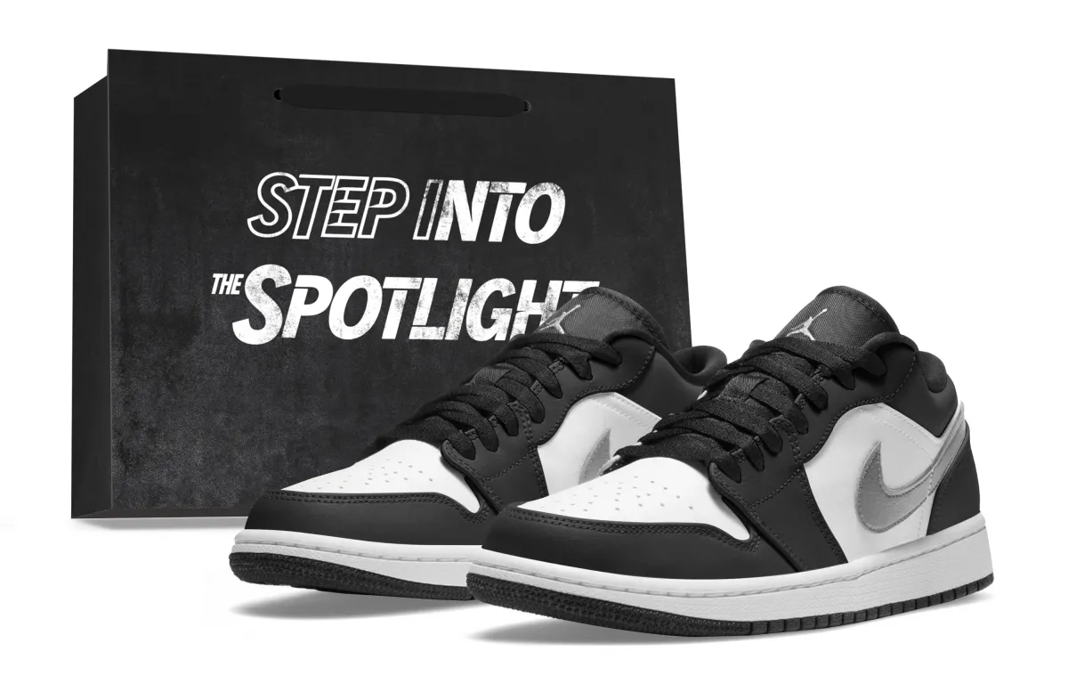 Jordan Air Jordan 1 Low top Skateboard Shoes Unisex White Black
