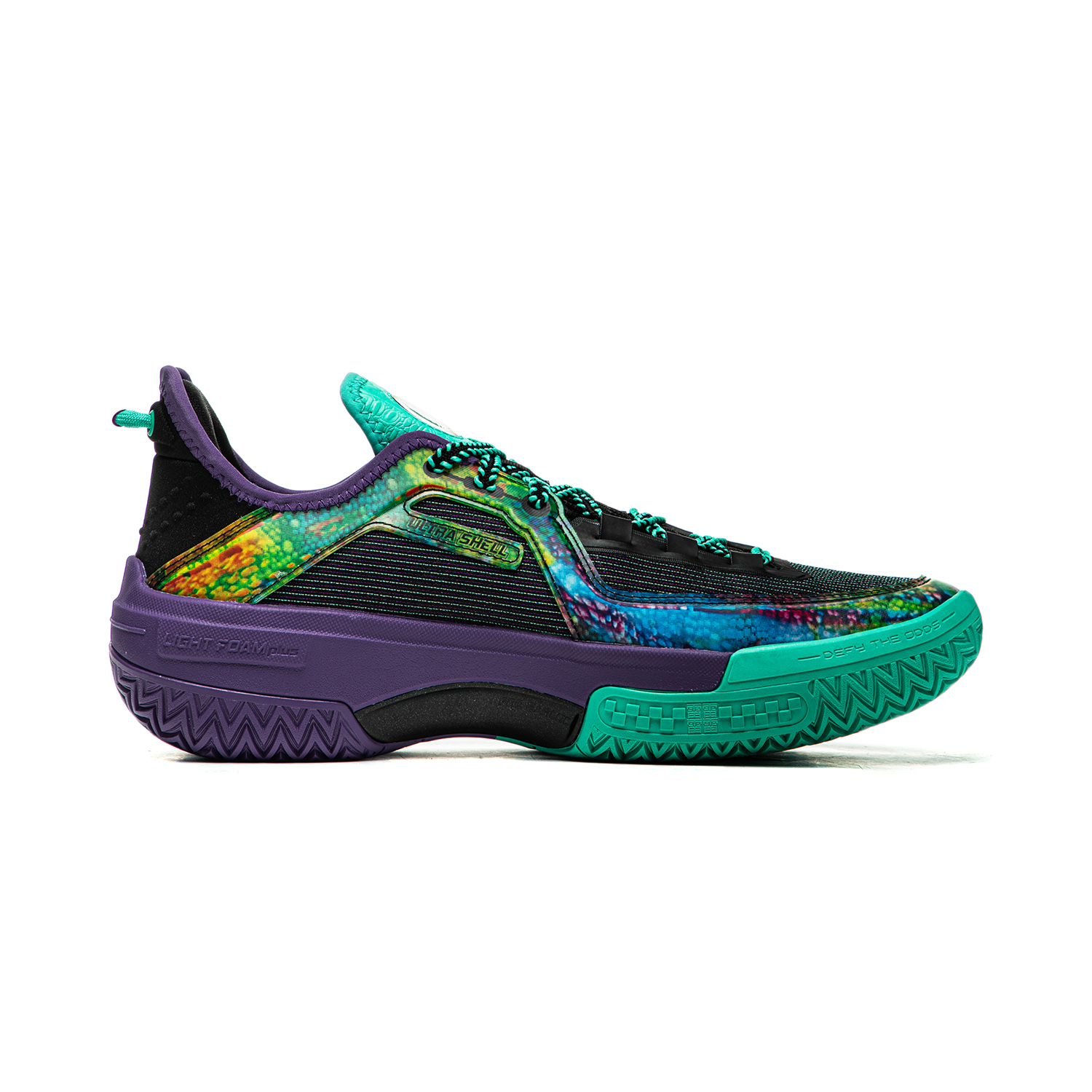 Li Ning Jie Ao Collection Cushioning Slip Resistant Abrasion Resistant Lightweight Rebound Low top Basketball Shoes