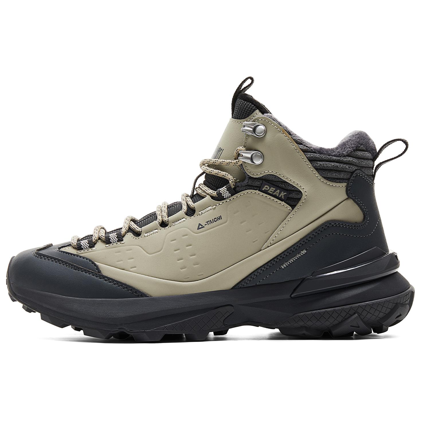 PEAK Cushioning Abrasion Resistant Rebound High top Mountaineering Shoes Men’s Black Green