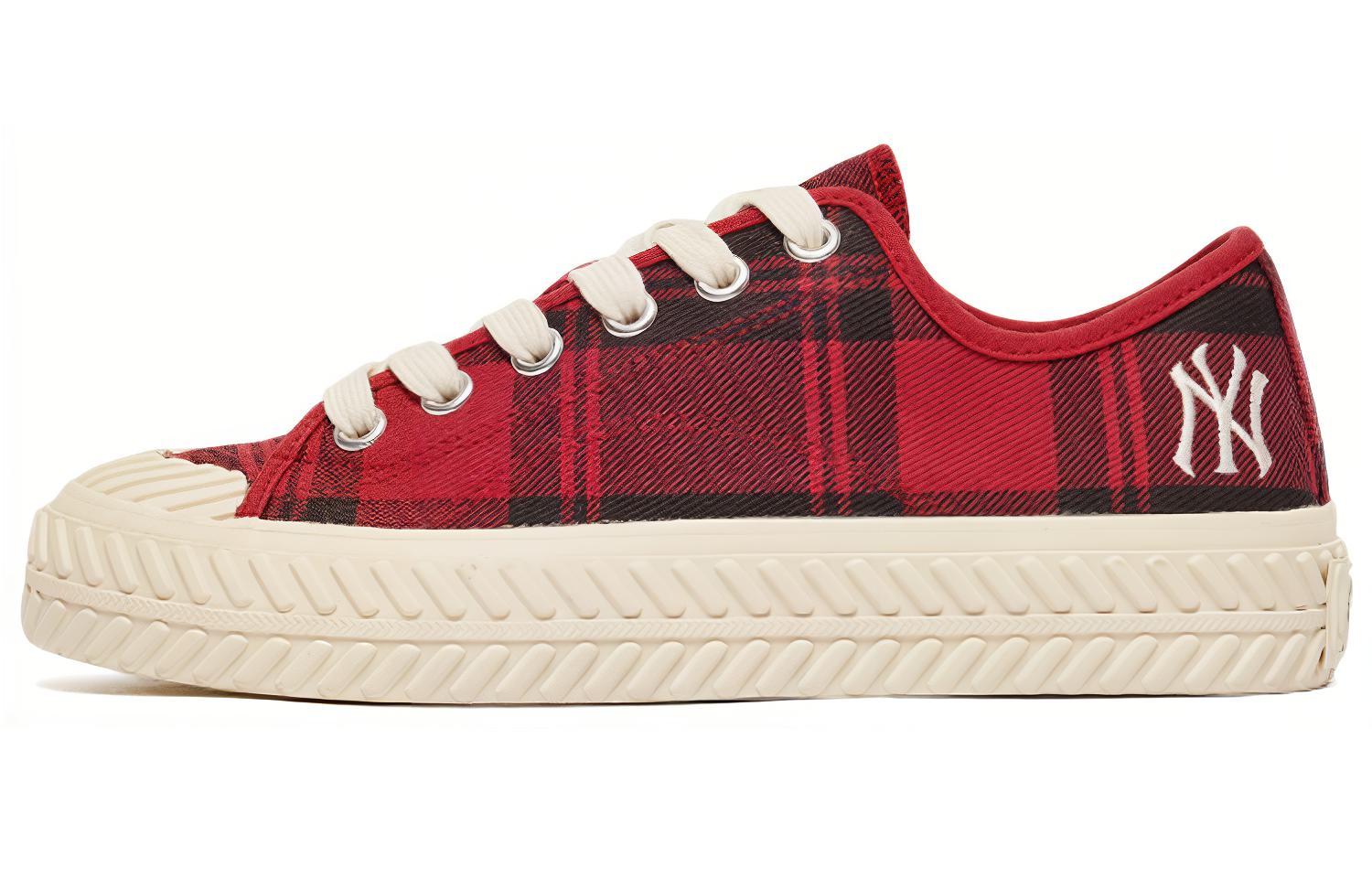 MLB Playball Slip Resistant Abrasion Resistant Slip Resistant Abrasion Resistant Low top Canvas Shoes Unisex Red