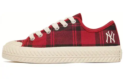 MLB Playball Slip Resistant Abrasion Resistant Slip Resistant Abrasion Resistant Low top Canvas Shoes Unisex Red