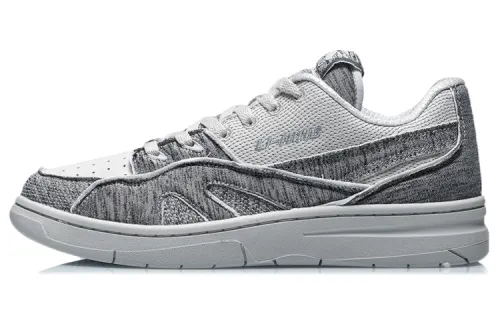 Li Ning 937 Vintage Basketball Shoes Men's Low Top Brick Gray