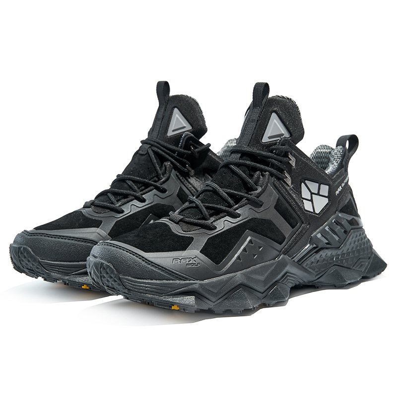 RAX Waterproof Low top Mountaineering Shoes Men’s Pure Black