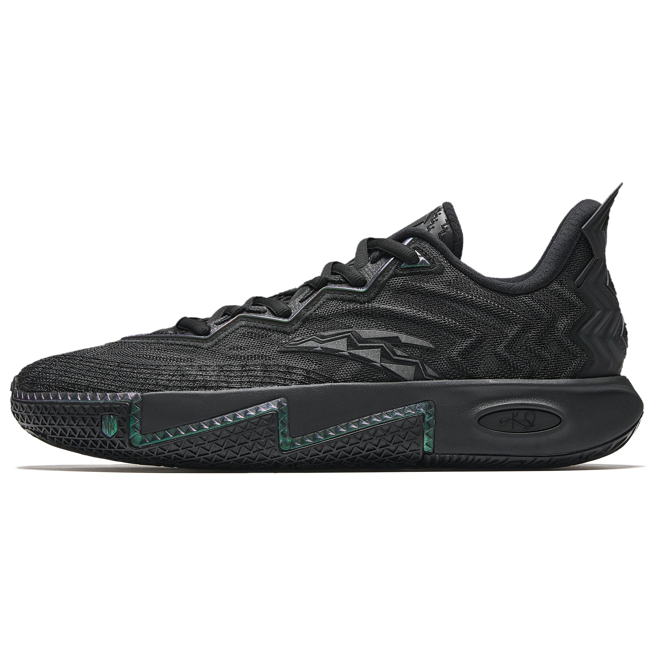 Anta KAI 2 Irving II Black Warrior Nitrogen Technology Professional Practical Shock Absorption Wear Resistance Rebound Low Top Midfoot Carbon Plate Basketball Shoes Men's Black