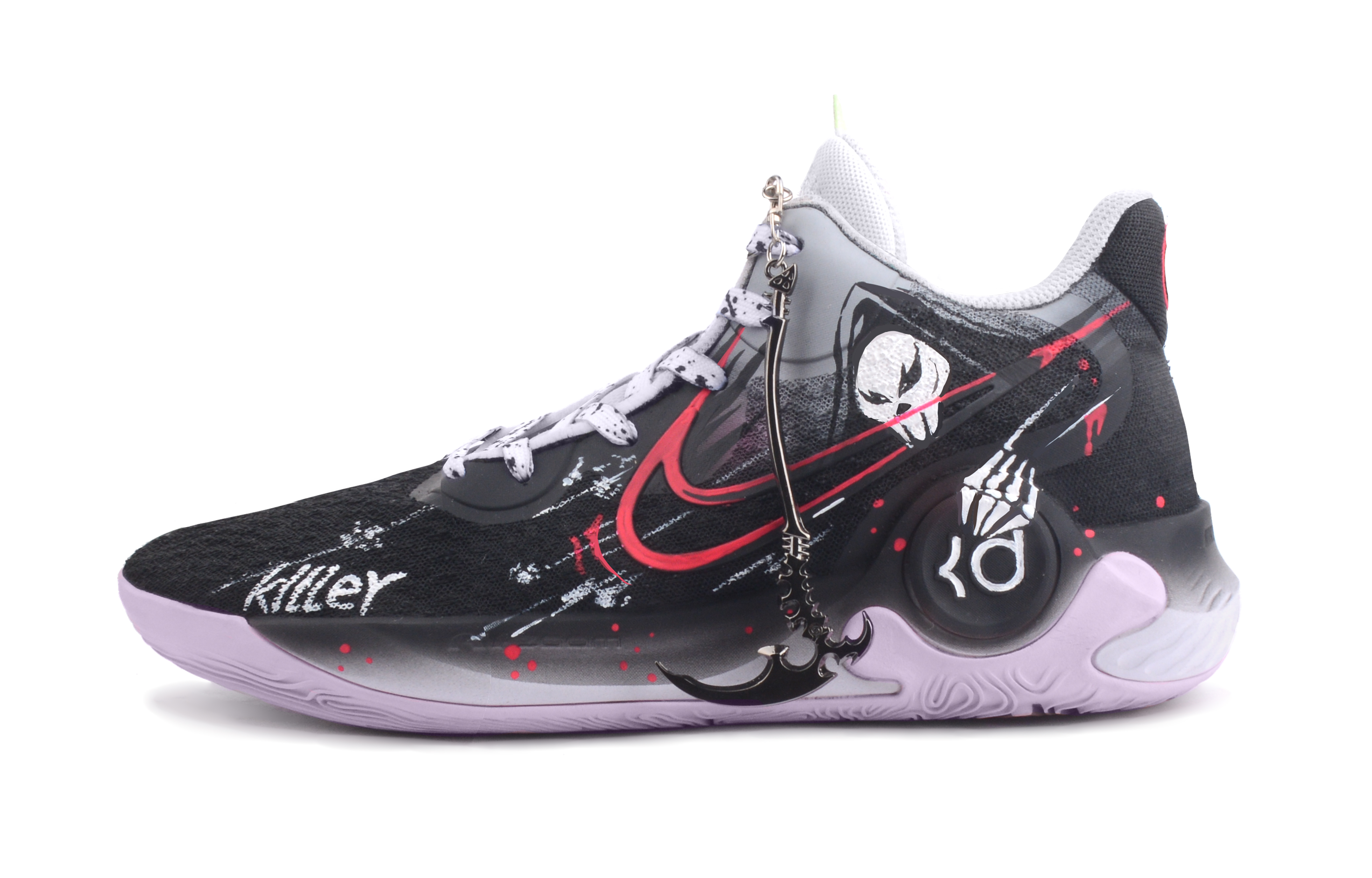 Nike KD Trey 5 IX Sickles Messenger Mid top Basketball Shoes Unisex Black Red