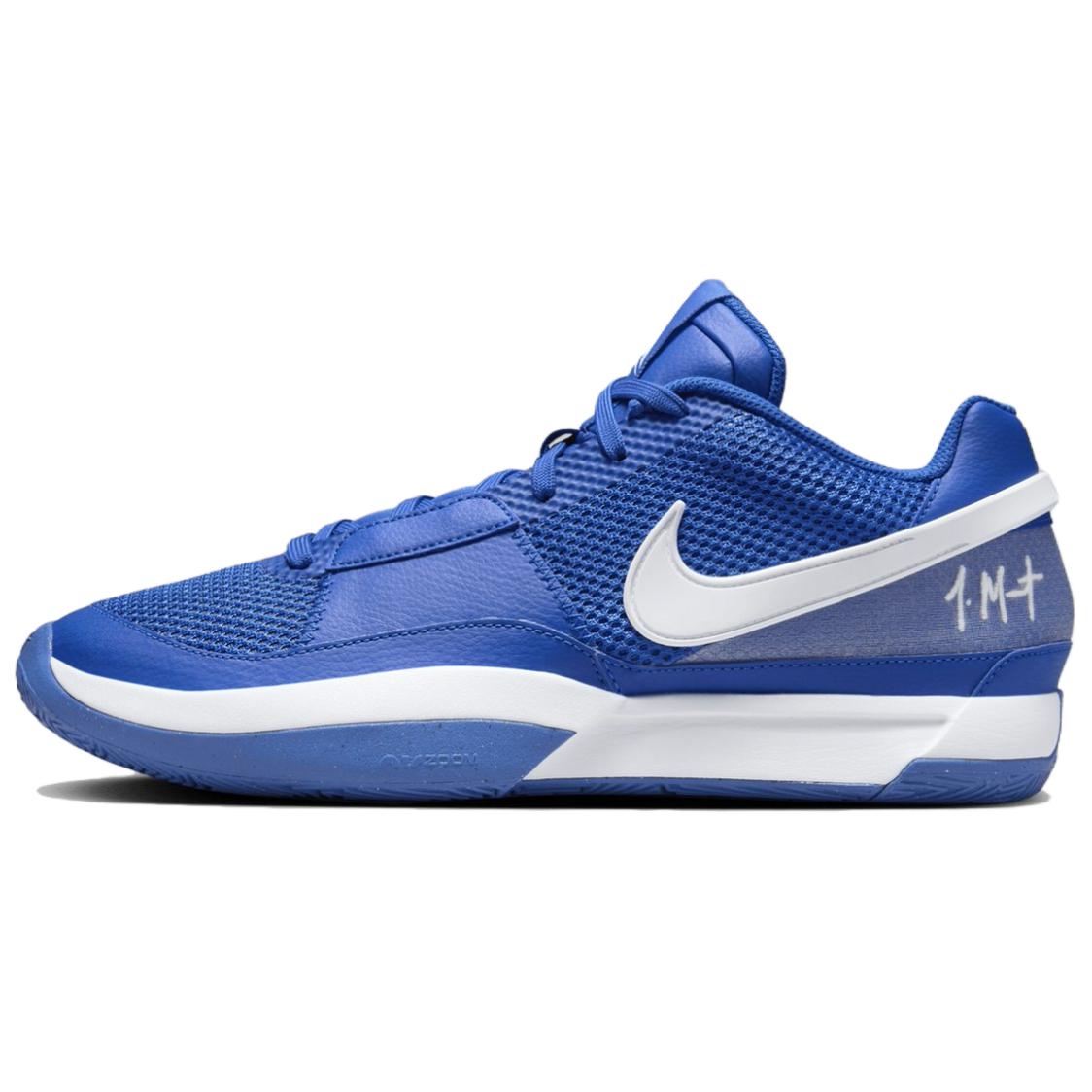 Nike Ja 1 Morant generation comfortable and versatile low-top basketball shoes for men and women, blue and white