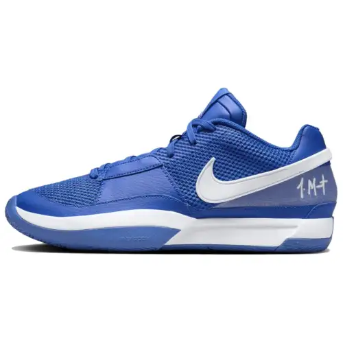 Nike Ja 1 Morant generation comfortable and versatile low-top basketball shoes for men and women, blue and white