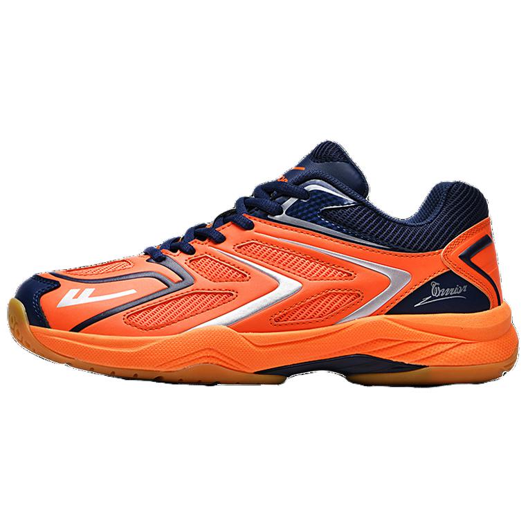 Warrior Cushioning Slip Resistant Abrasion Resistant Badminton Shoes Unisex Orange