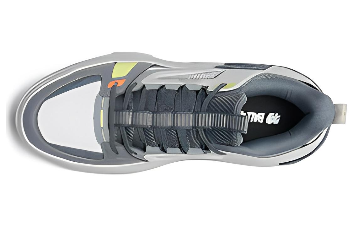 XTEP Takeover Cushioning Slip Resistant Abrasion Resistant Low top Performance Basketball Shoes Men’s Gray White