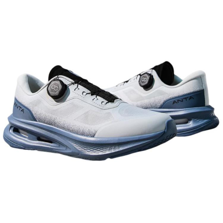 Anta Divine 11pro Cushioning Slip Resistant Low top Training Shoes Men’s Gray Blue