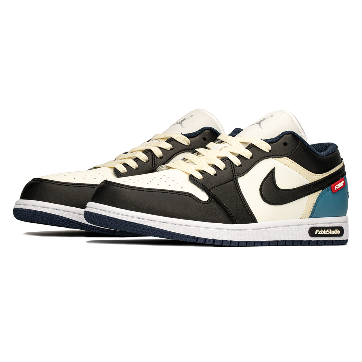 Jordan Air Jordan 1 Low top Vintage Basketball Shoes Men’s Black Blue