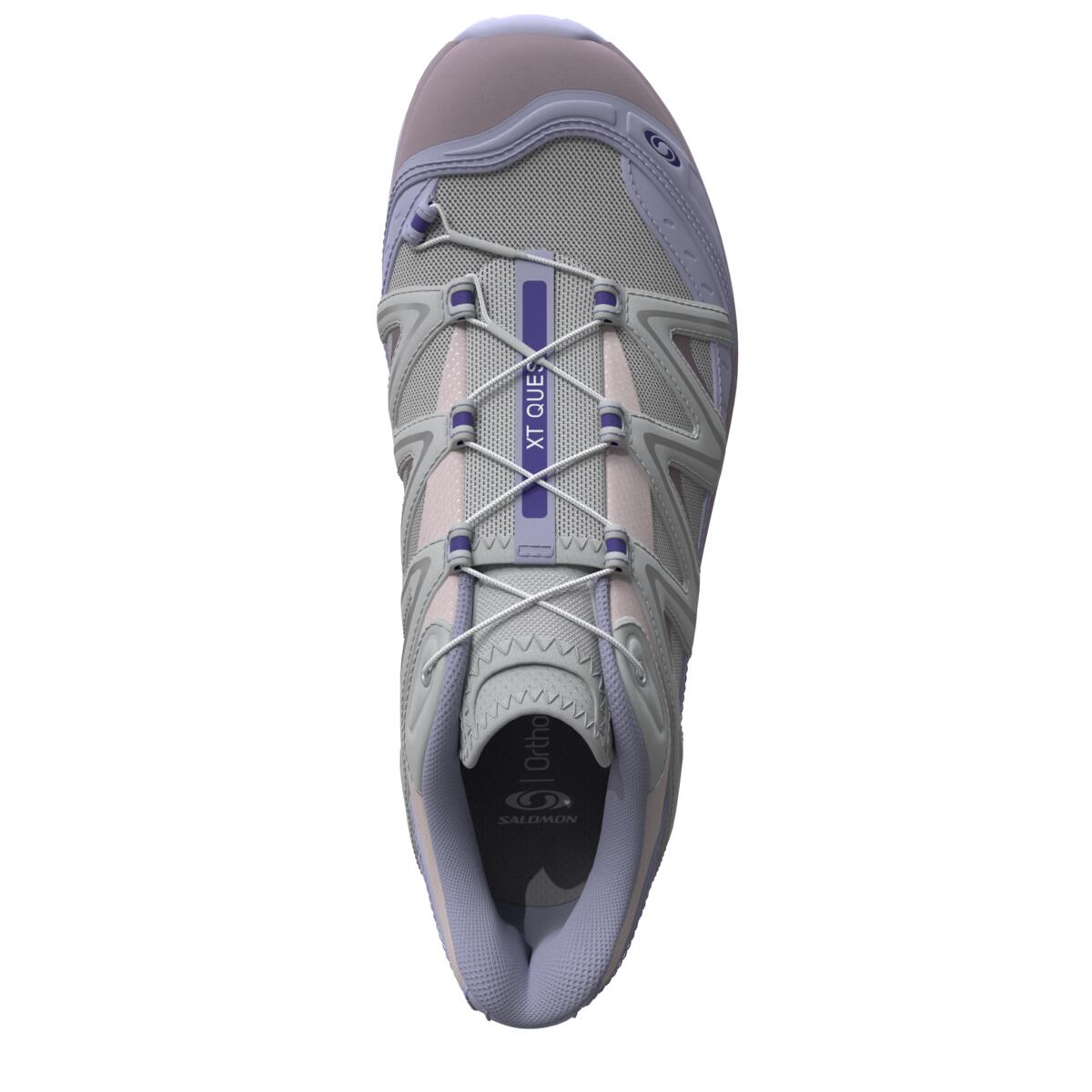 SALOMON XT Quest Fabric Low top Mountaineering Hiking Shoes Unisex Gray Blue