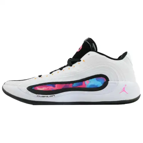 Jordan Luka 4 Slip Resistant Abrasion Resistant Low top Basketball Shoes Unisex White