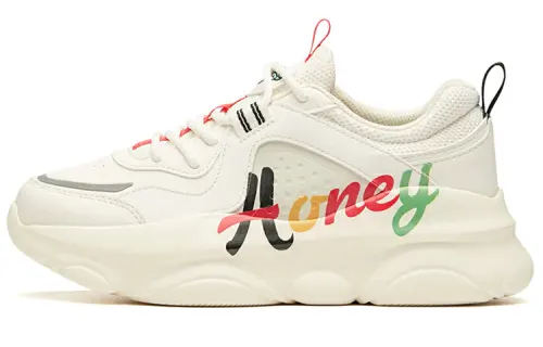 Anta Life Collection Cushioning Slip Resistant Abrasion Resistant Low top Chunky Sneakers Women's Multicolor Character