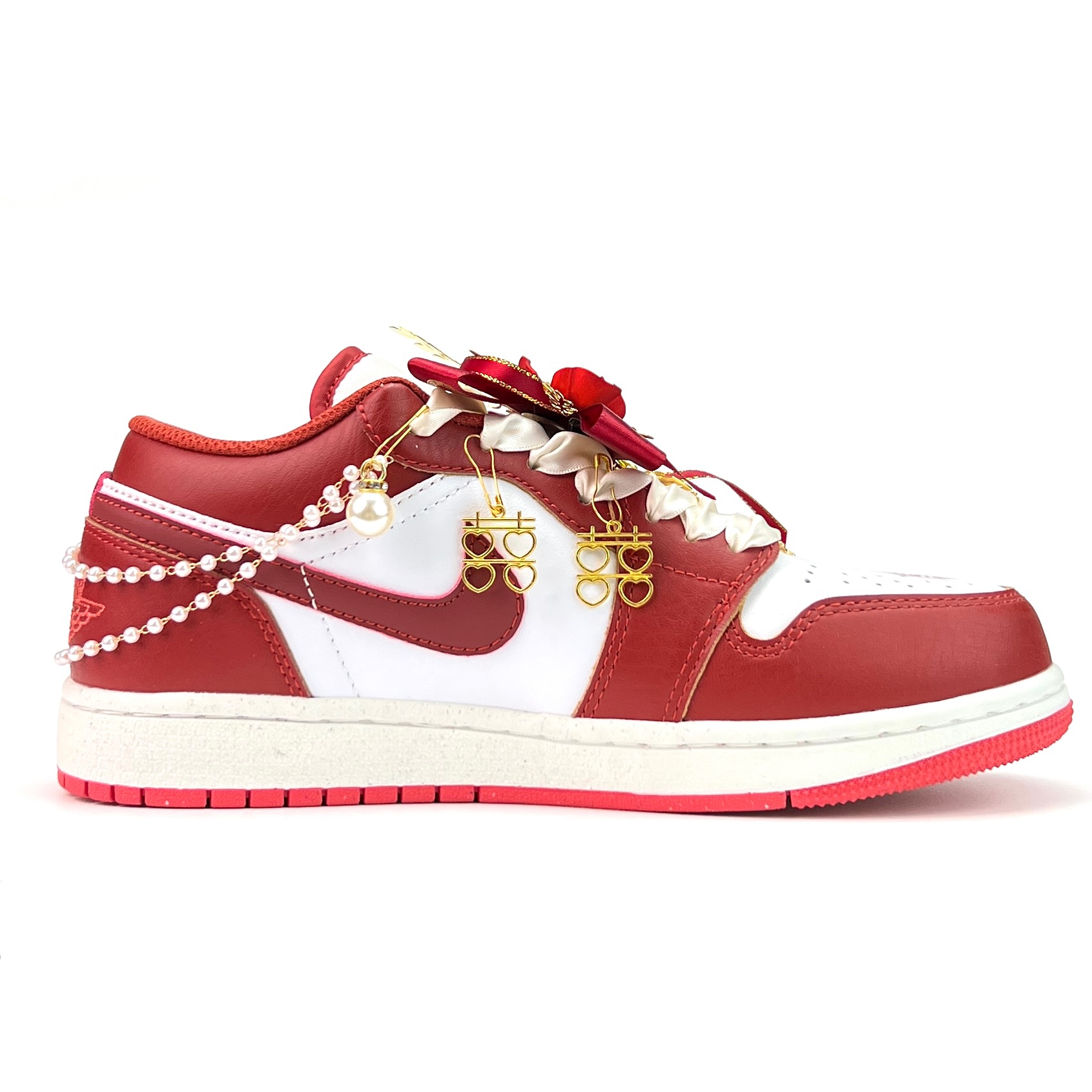 Jordan Air Jordan 1 Vintage Basketball Shoes Unisex Low Top Gold