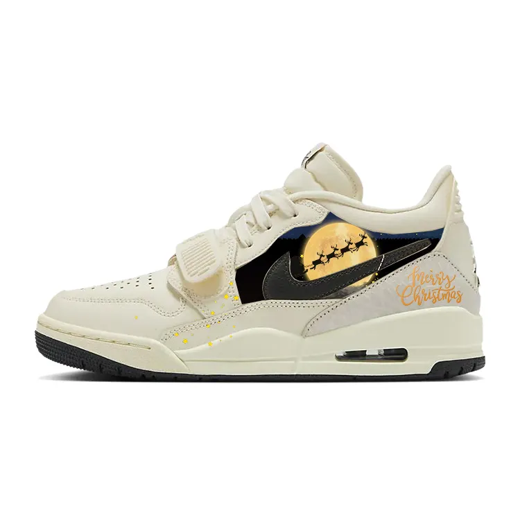 Jordan Legacy 312 Versatile Slip Resistant Low top Vintage Basketball Shoes Women's White