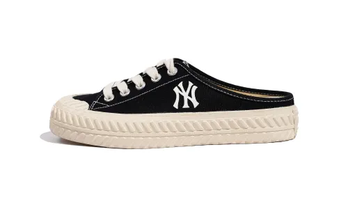 MLB Playball Mule Low-Top Canvas Shoes Unisex Black