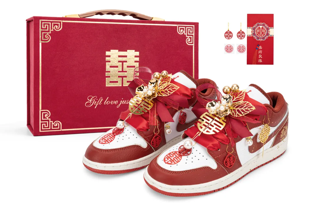 Jordan Air Jordan 1 Low top Vintage Basketball Shoes Women's Red