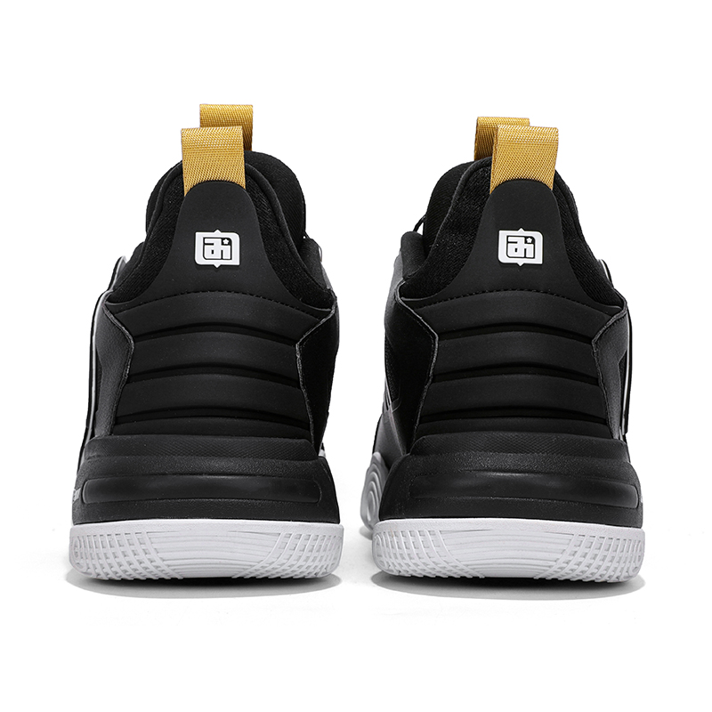 IVERSON Basketball Shoes Unisex Low Top Black White Gold