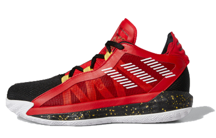 Мужские кроссовки adidas adidas D lillard 6 GCA (красный / черный / желтый)
