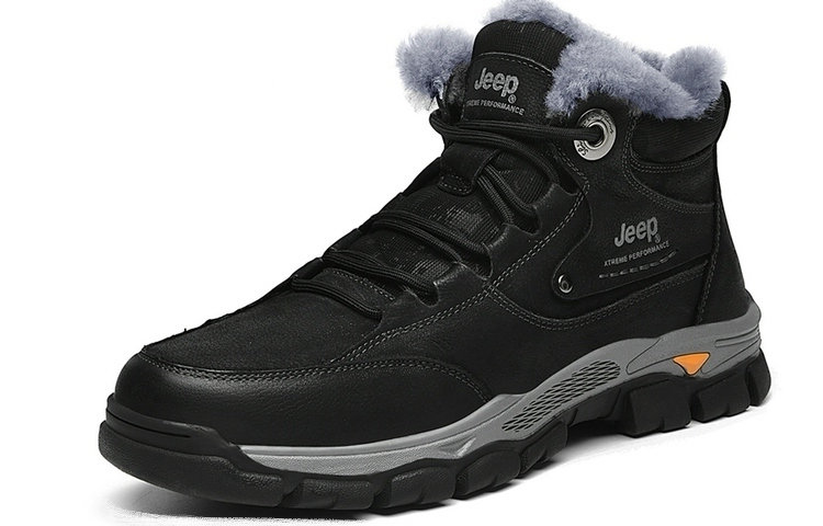 Jeep Top Grain Cow Leather High top Hiking Shoes Men’s