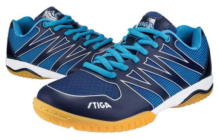 Stiga Abrasion Resistant Breathable Low top Table Tennis Shoes Unisex Blue
