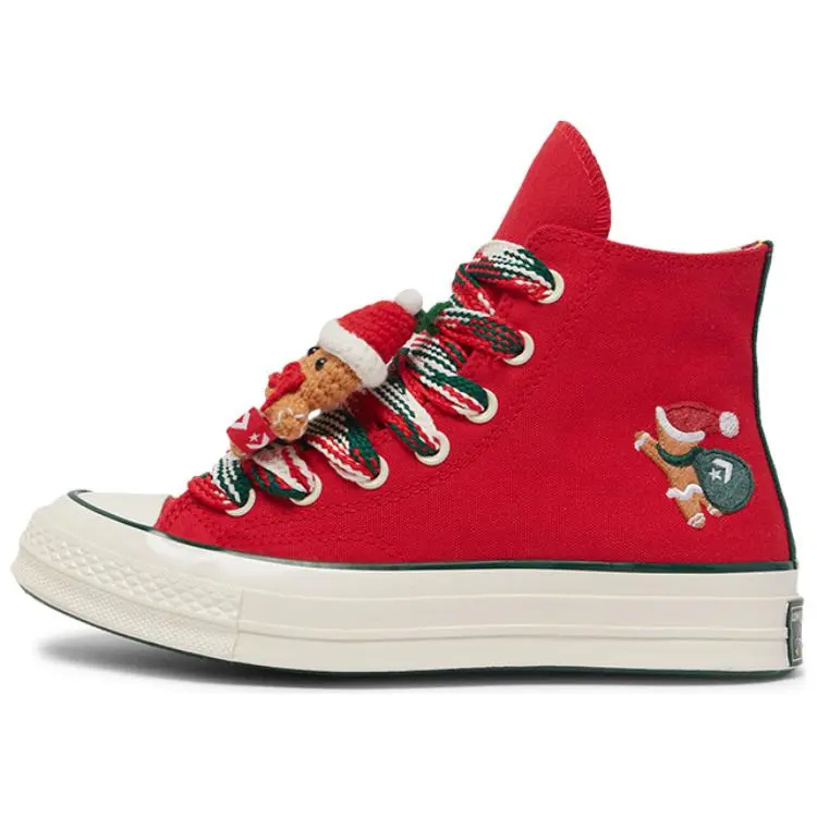 Chuck 70 Converse High 'X-Mas Gingerbread & Knit Sock - Red'