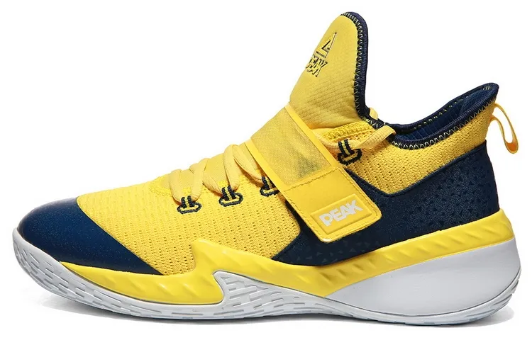 PEAK Mid top Performance Basketball Shoes Men's Yellow