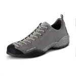 SCARPA Mojito Leather Round Tip Cushioning Slip Resistant Abrasion Resistant Low top Mountaineering Shoes Unisex Gray