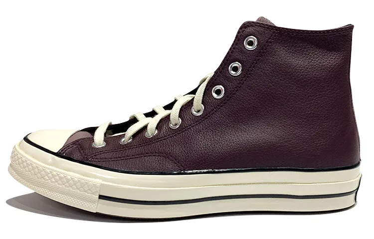 Chuck 70 Converse Leather High 'Colorblock - Black Currant'