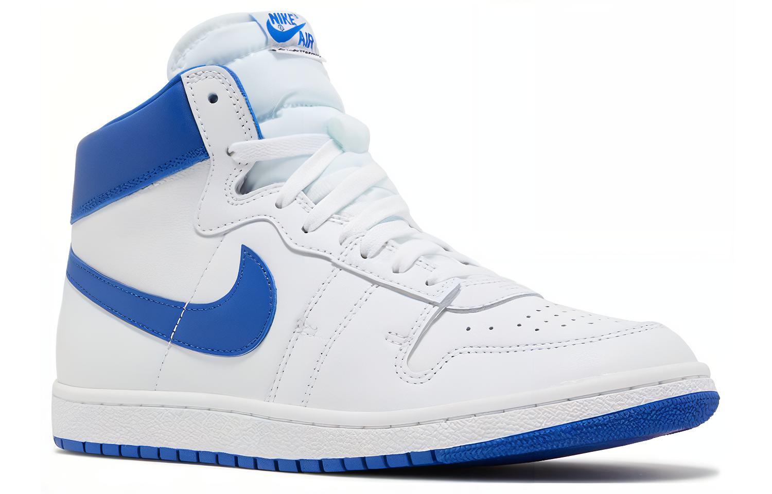 Высокие кроссовки Nike x A Ma Maniére Air Ship SP Game Royal (бело-синие) — Белый / синий — фото 3