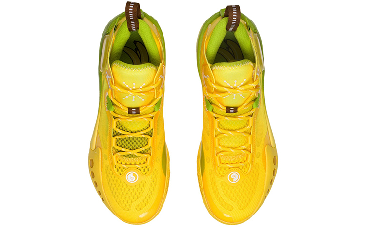 Li Ning Shadow 3 Cushioning Slip Resistant Abrasion Resistant Low top Basketball Shoes Men’s Kiwi Yellow Summer