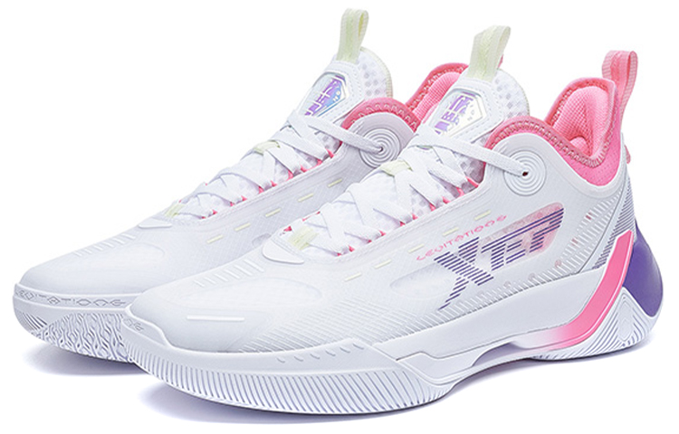 XTEP Levitation 6 Basketball Shoes Men’s Low Top New White
