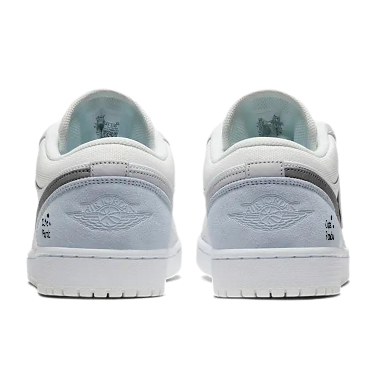 Jordan Air Jordan 1 Vintage Basketball Shoes Unisex Low Top White/Gray