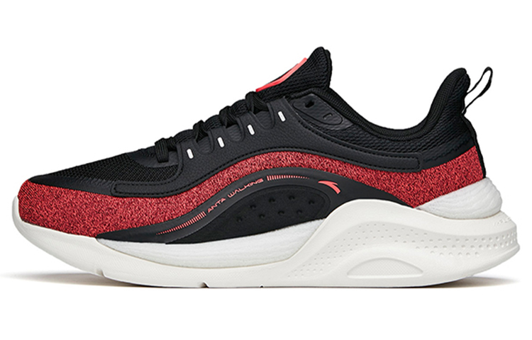 Anta Variety Training Collection Cushioning Slip Resistant Abrasion Resistant Low top Training Shoes Men’s Black Red